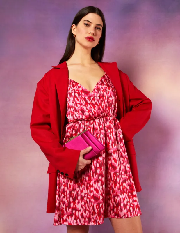 Strappy Wrap Over Mini Dress sold by Blue Vanilla