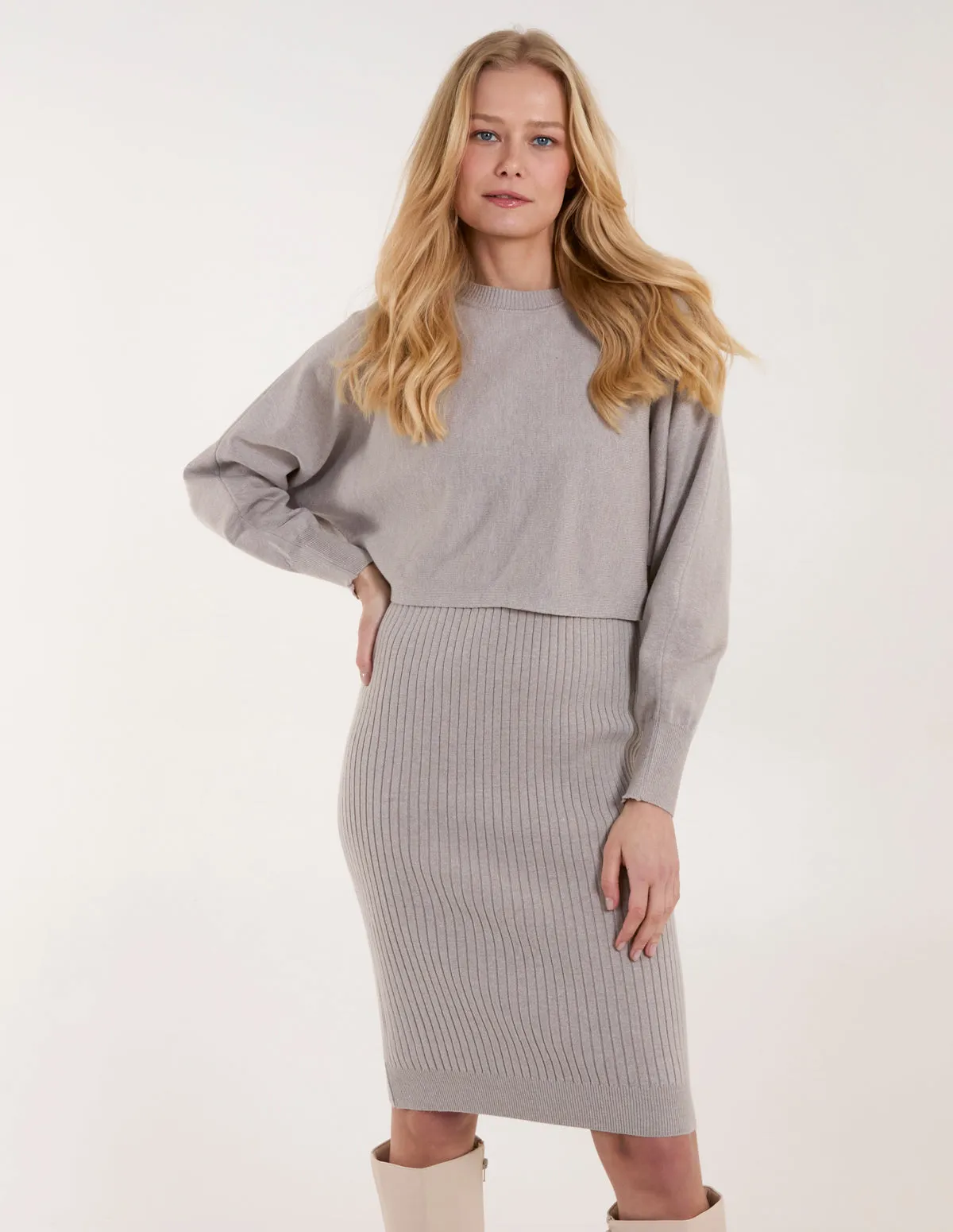 2 in 1 Knitted Dress And Jumper sold by Blue Vanilla product image thumbnail 2