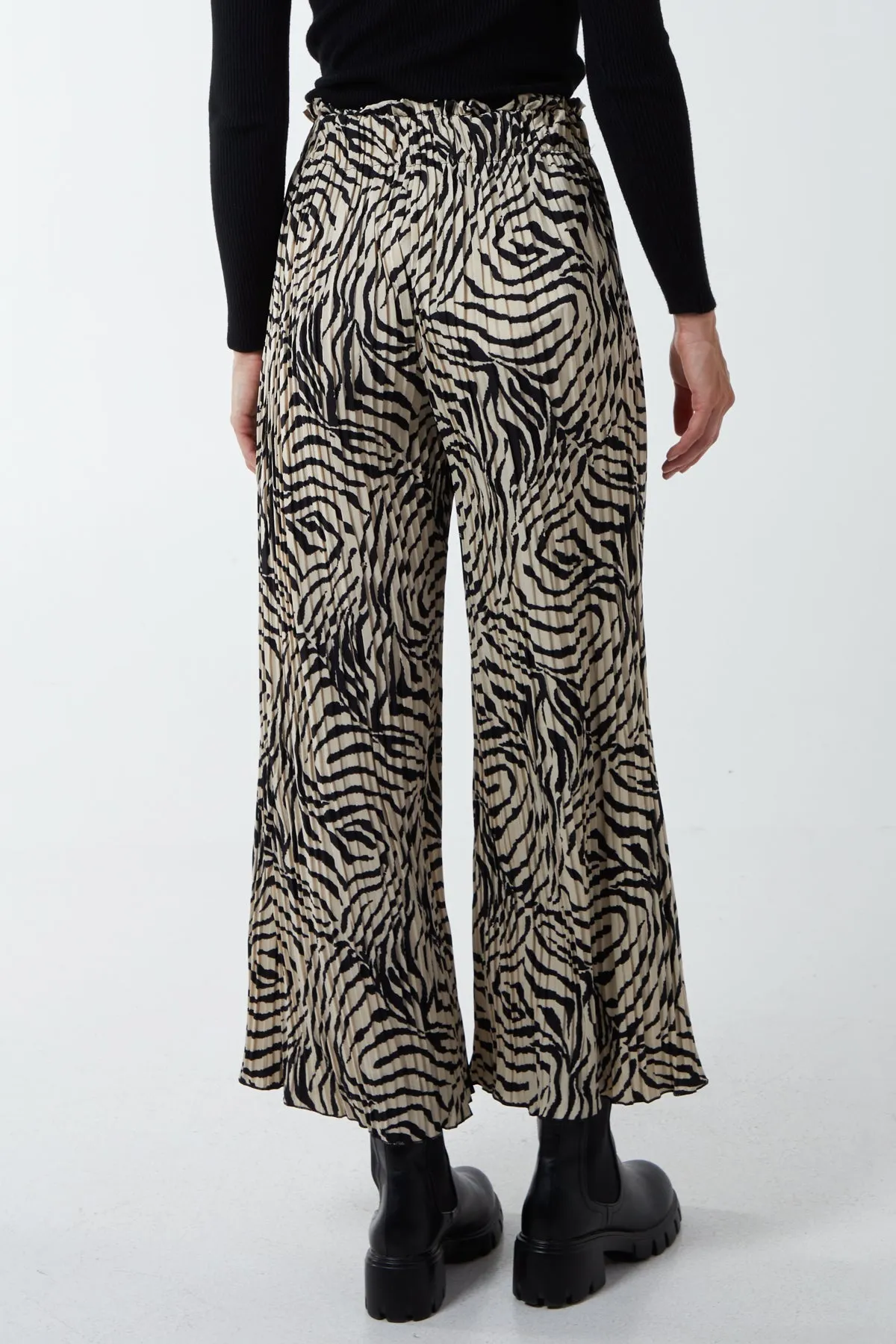 Zebra Pleated Trousers sold by Blue Vanilla product image thumbnail 3