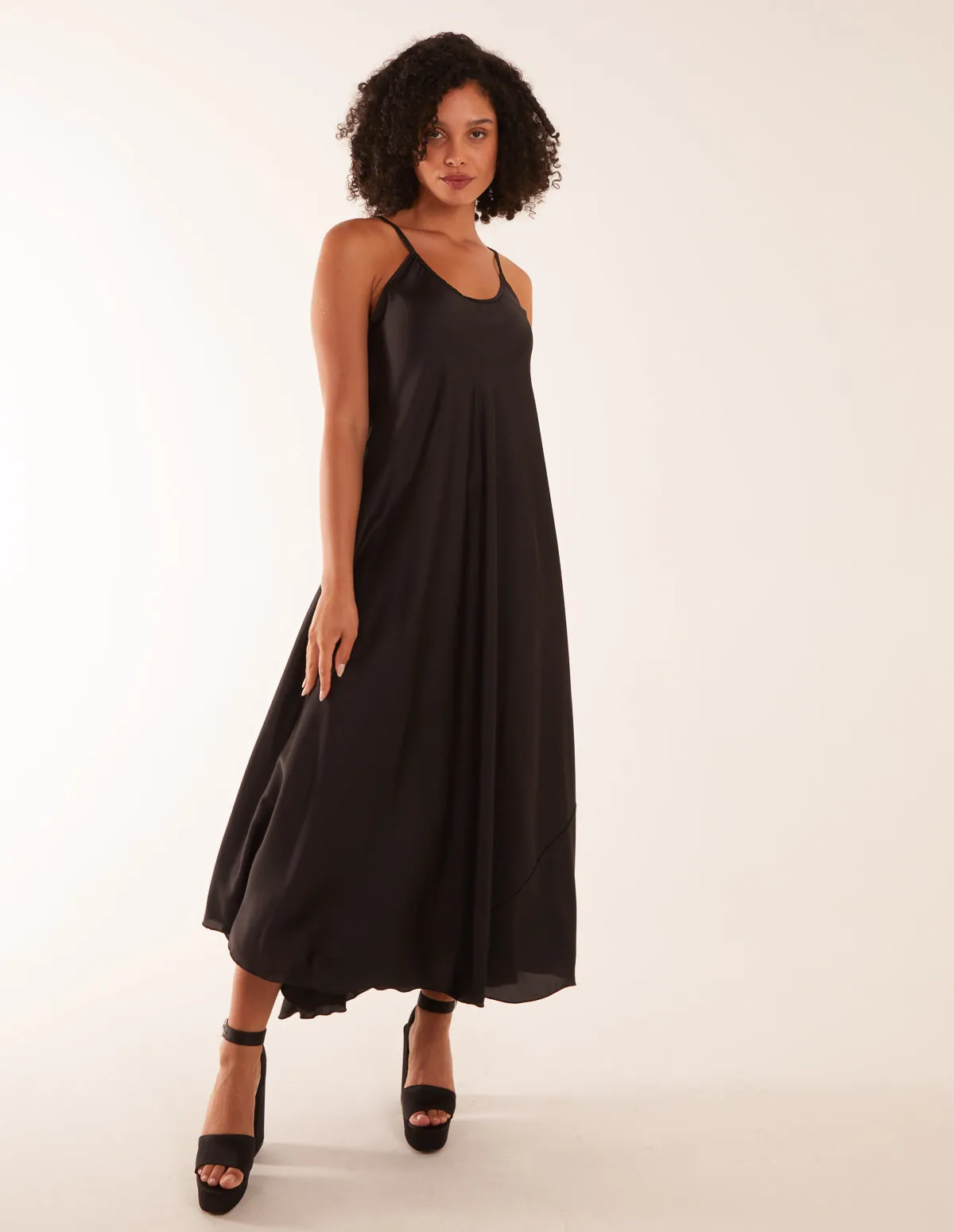 Satin Cami Maxi Dress sold by Blue Vanilla product image thumbnail 3
