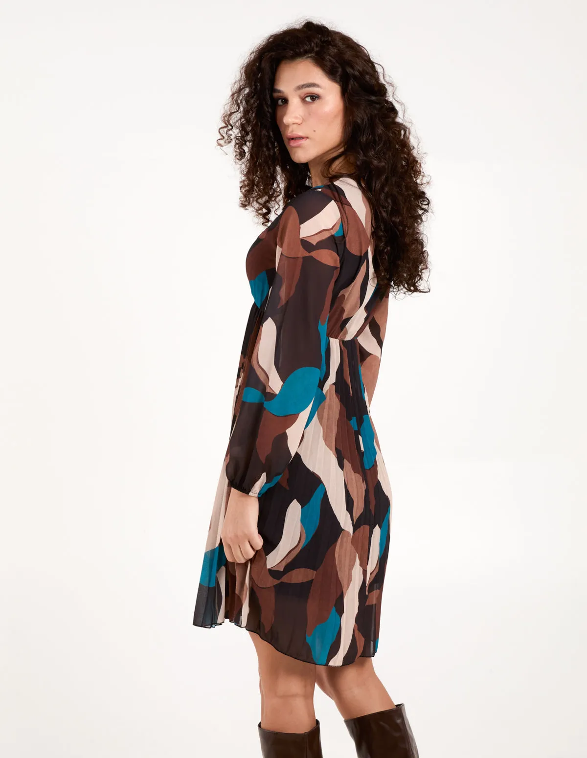 Pleated Wrap Dress sold by Blue Vanilla product image thumbnail 4