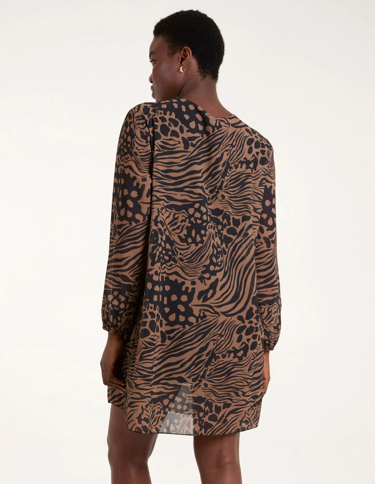 Animal Printed Pleated Tunic sold by Blue Vanilla product image thumbnail 4