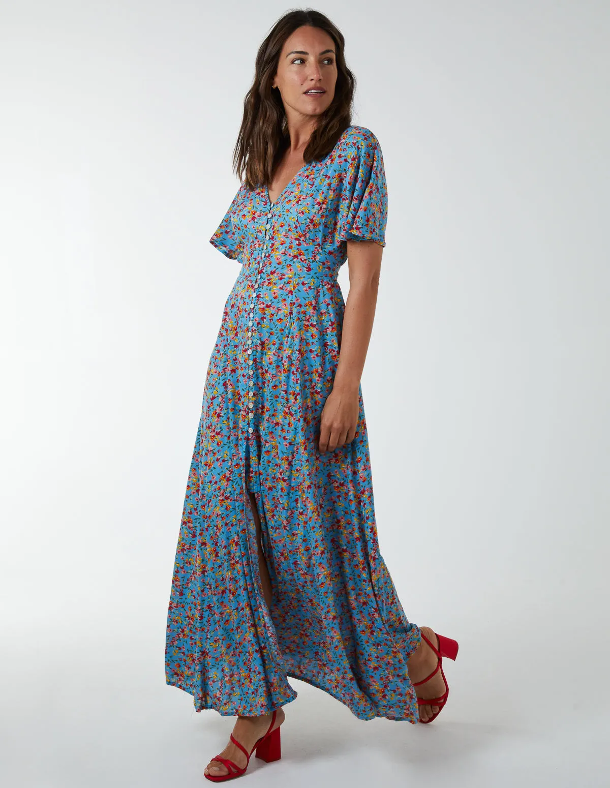 Button Through Maxi Dress sold by Blue Vanilla product image thumbnail 3