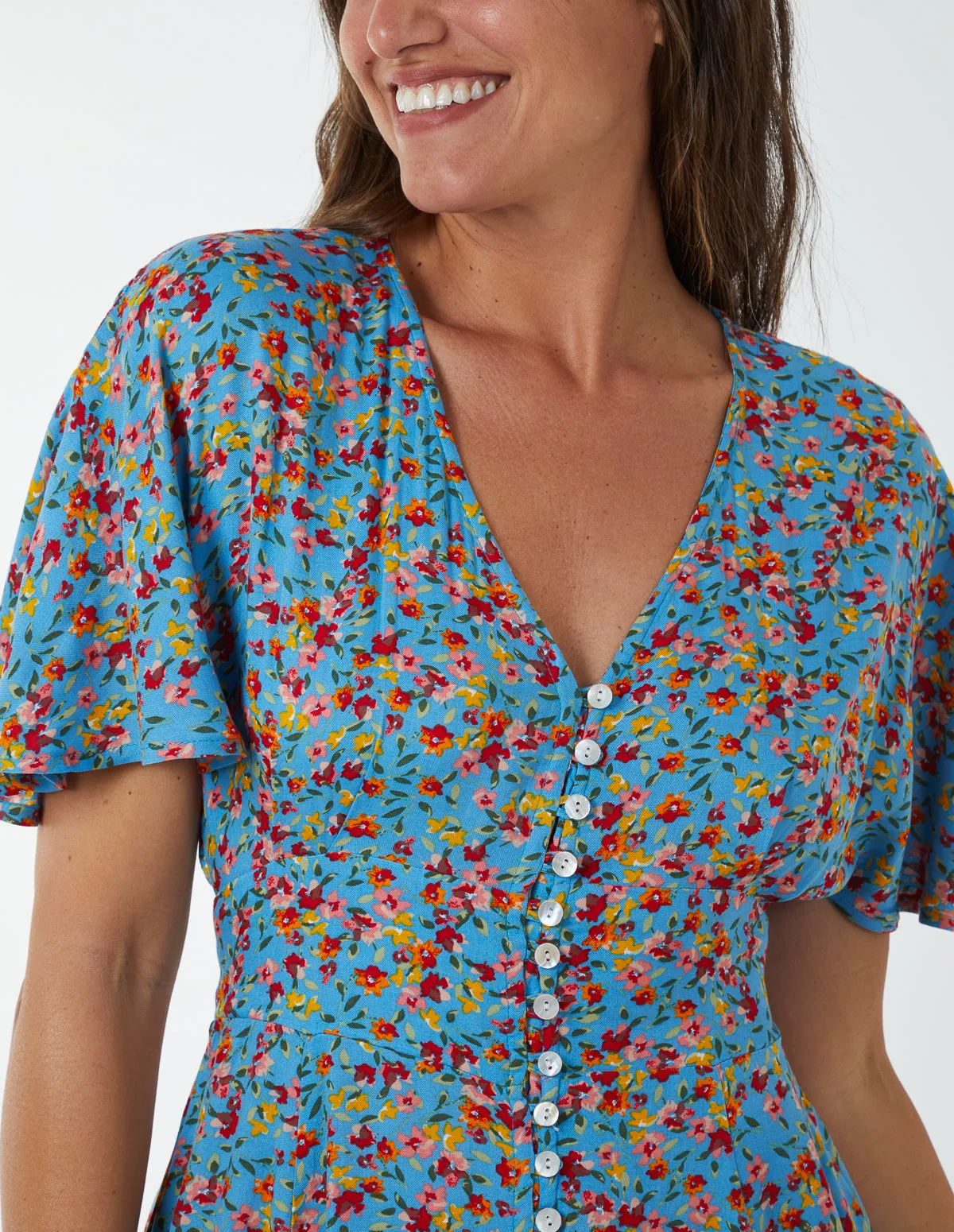 Button Through Maxi Dress sold by Blue Vanilla product image thumbnail 2