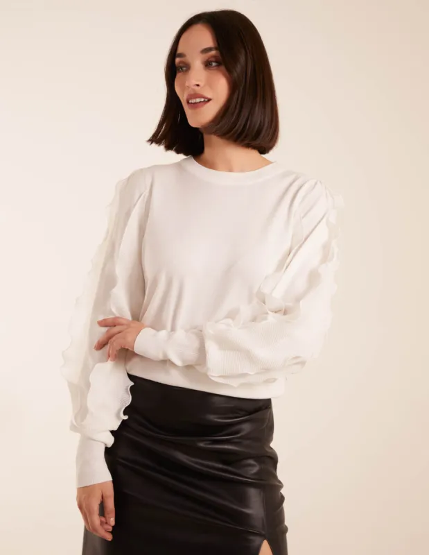 Frill Sleeve Jumper sold by Blue Vanilla