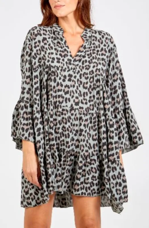 Long Sleeve Printed Oversized Tunic sold by Blue Vanilla