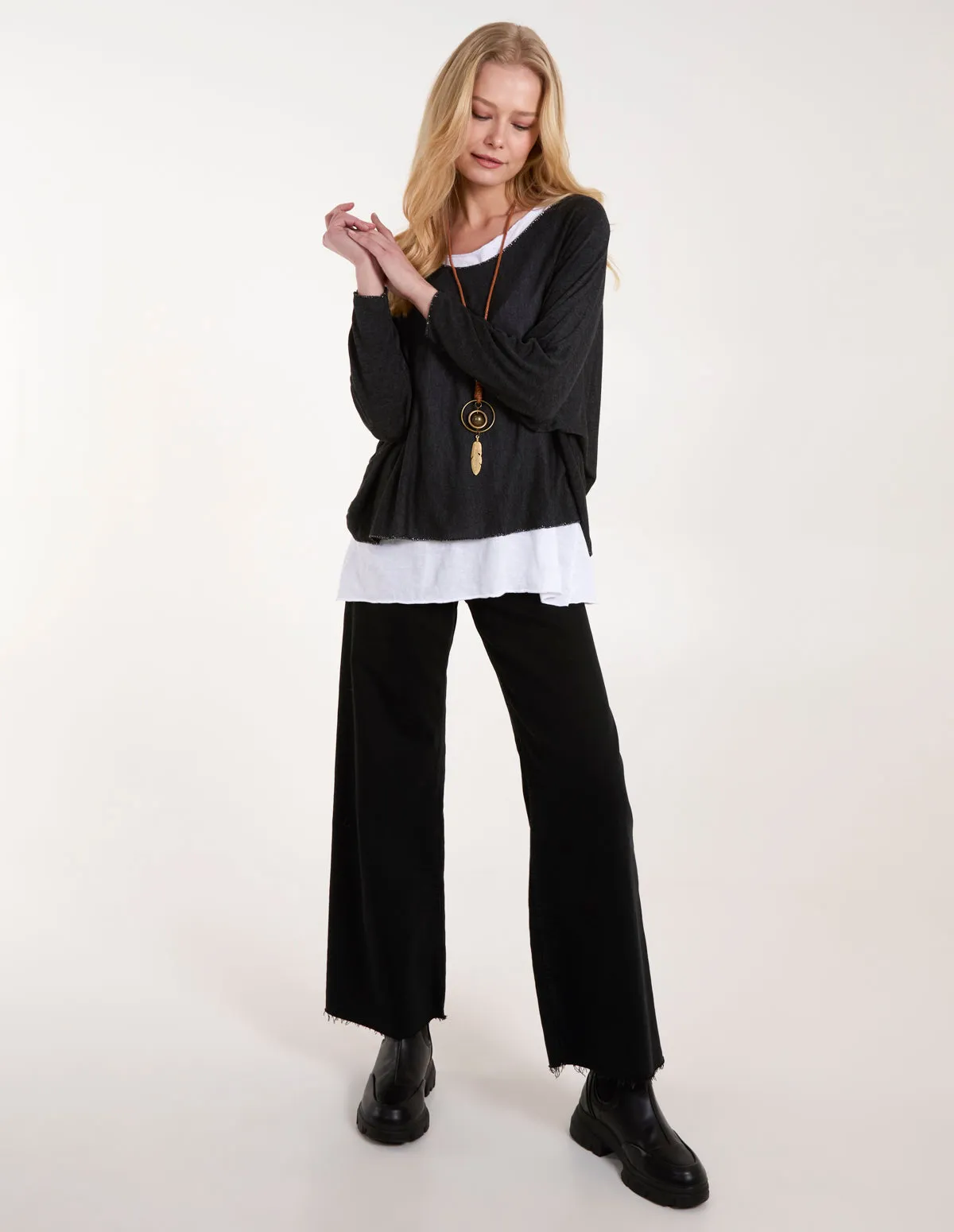 2 in 1 Batwing Top sold by Blue Vanilla product image thumbnail 3