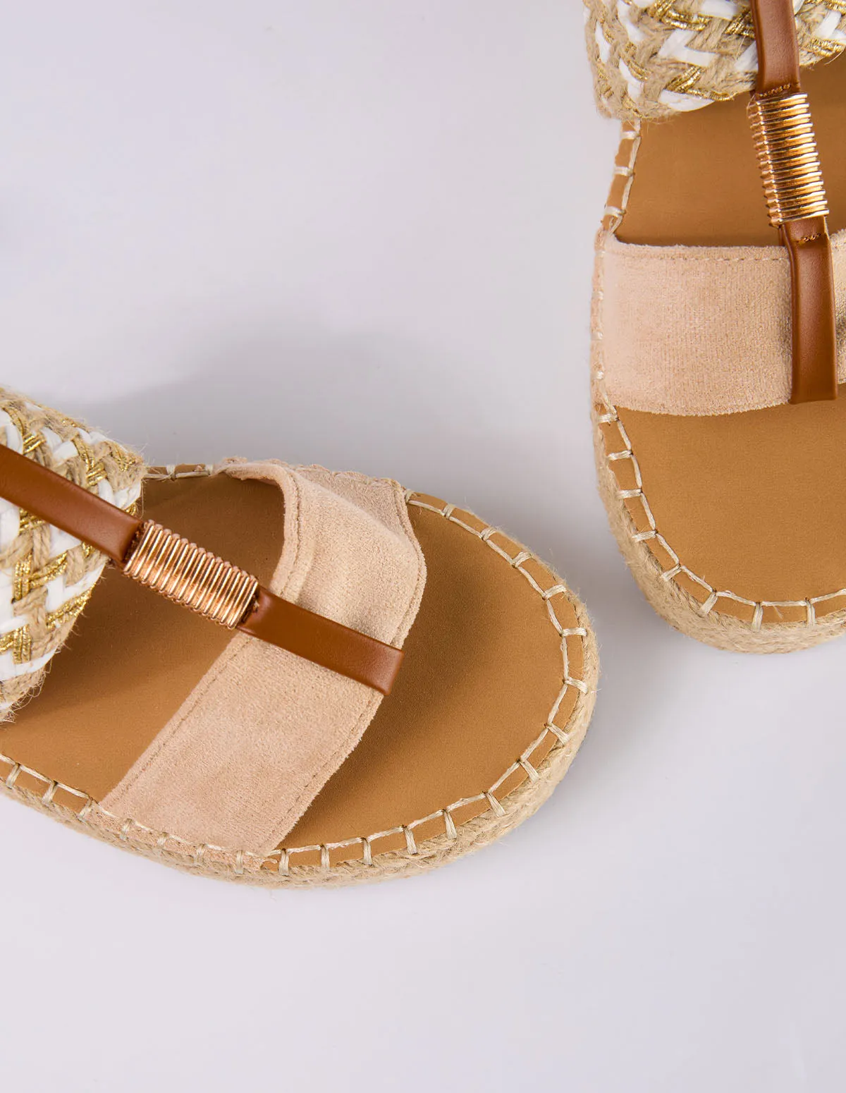 Cross Hatch Woven Platform Sandals sold by Blue Vanilla product image thumbnail 2