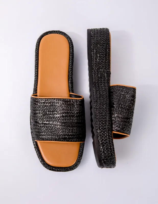 Woven Front Slip on Sandals sold by Blue Vanilla