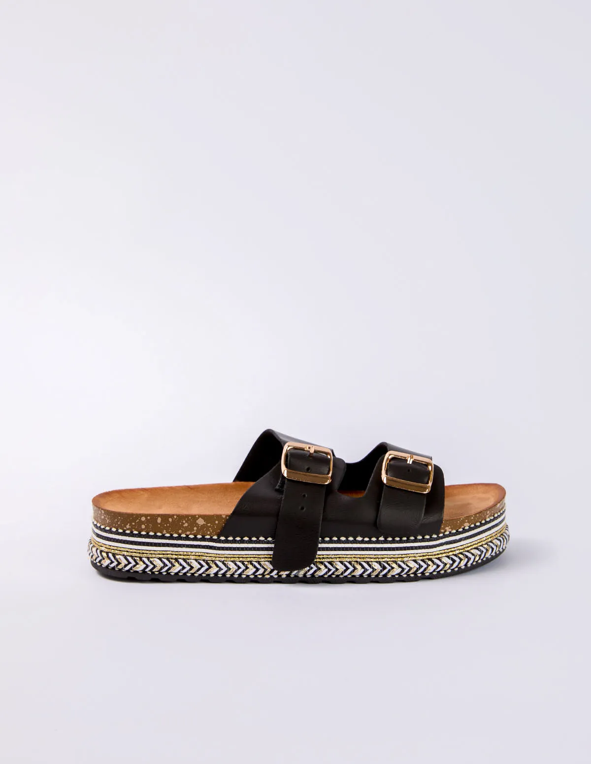 Contrast Woven Base Buckle Sandals sold by Blue Vanilla product image thumbnail 4