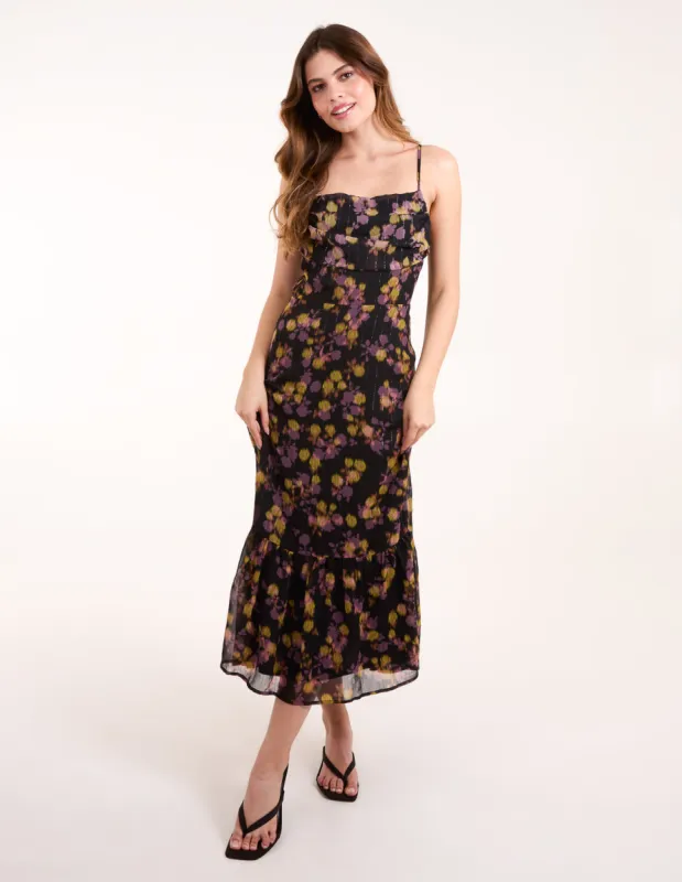 Pleated Bust Midi Dress sold by Blue Vanilla