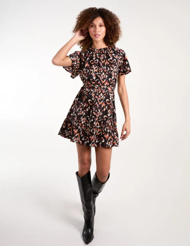 Raglan Frill Sleeve Mini Dress sold by Blue Vanilla