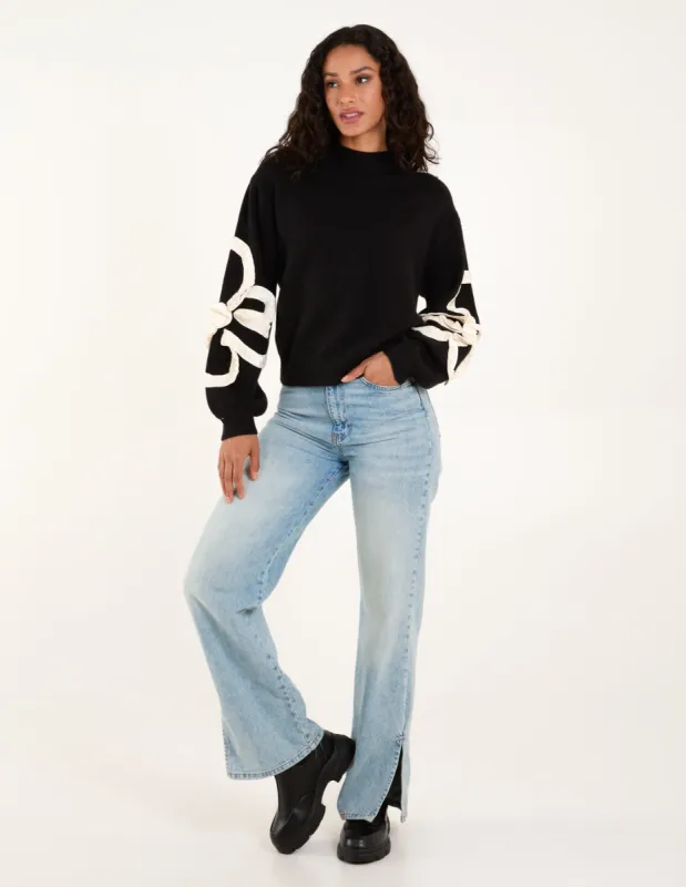 Frill Flower Knit Jumper sold by Blue Vanilla