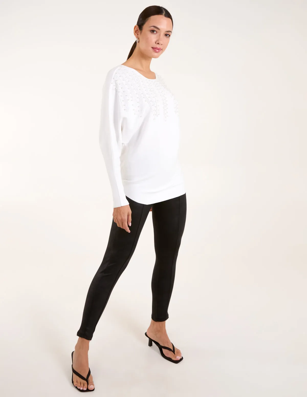 Embellished Pearl Knitted Jumper sold by Blue Vanilla product image thumbnail 2