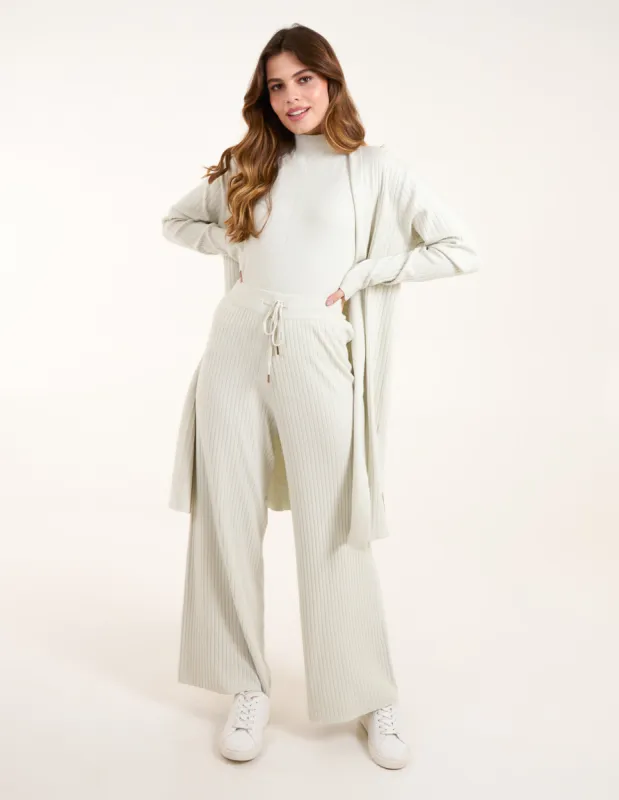 Three Pcs Cardigan Trousers Set sold by Blue Vanilla