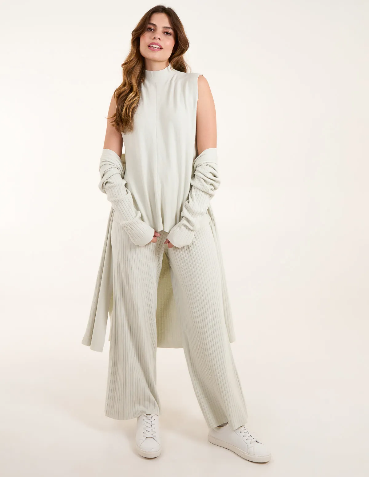 Three Pcs Cardigan Trousers Set sold by Blue Vanilla product image thumbnail 3