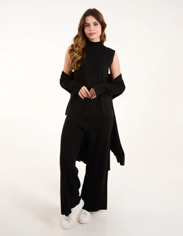 Three Piece Cardigan Trousers Set sold by Blue Vanilla