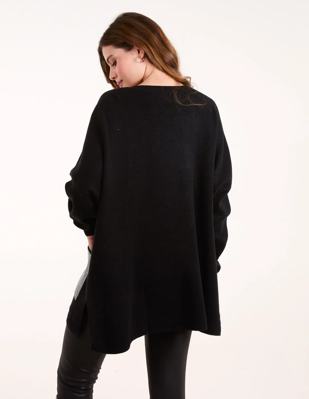 V Neck Embellished Pocket Jumper sold by Blue Vanilla product image thumbnail 4