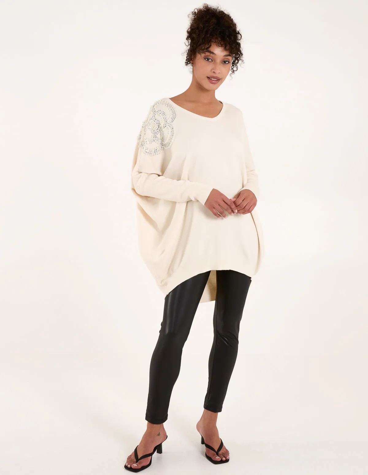 Diamante Flower Jumper sold by Blue Vanilla product image thumbnail 3