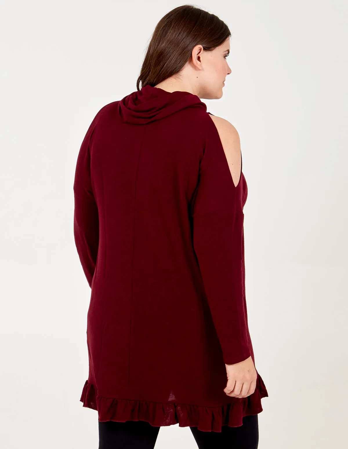 JIA - Curve Frill Hem Cold Shoulder Top sold by Blue Vanilla product image thumbnail 5