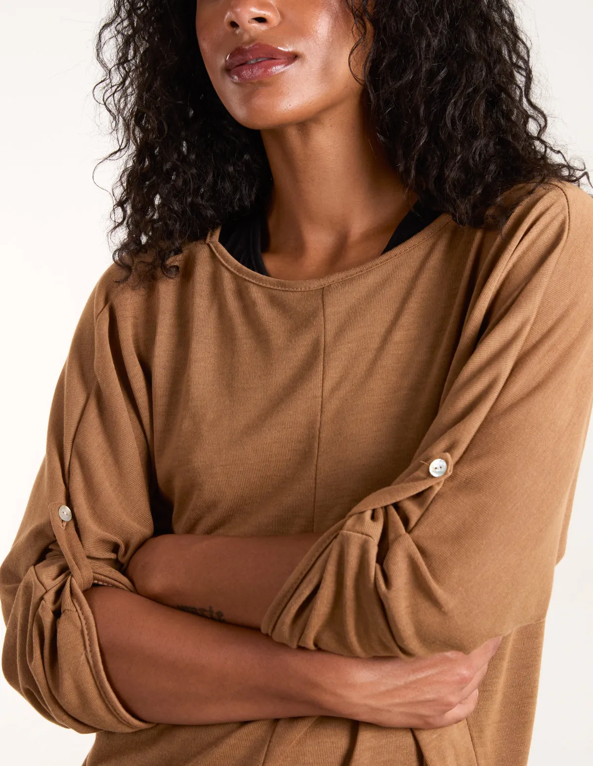 2 in 1 Jersey and Knit Blouse sold by Blue Vanilla product image thumbnail 3