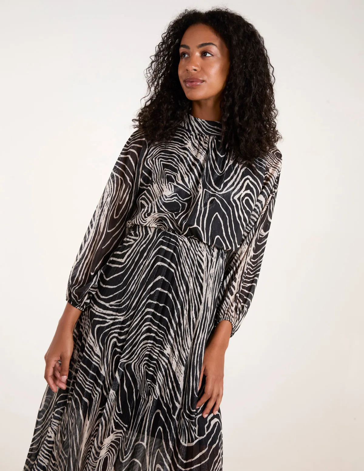 High Neck Pleated Dress sold by Blue Vanilla product image thumbnail 2