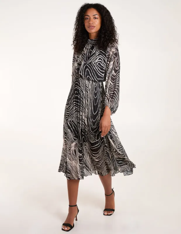 High Neck Pleated Dress sold by Blue Vanilla