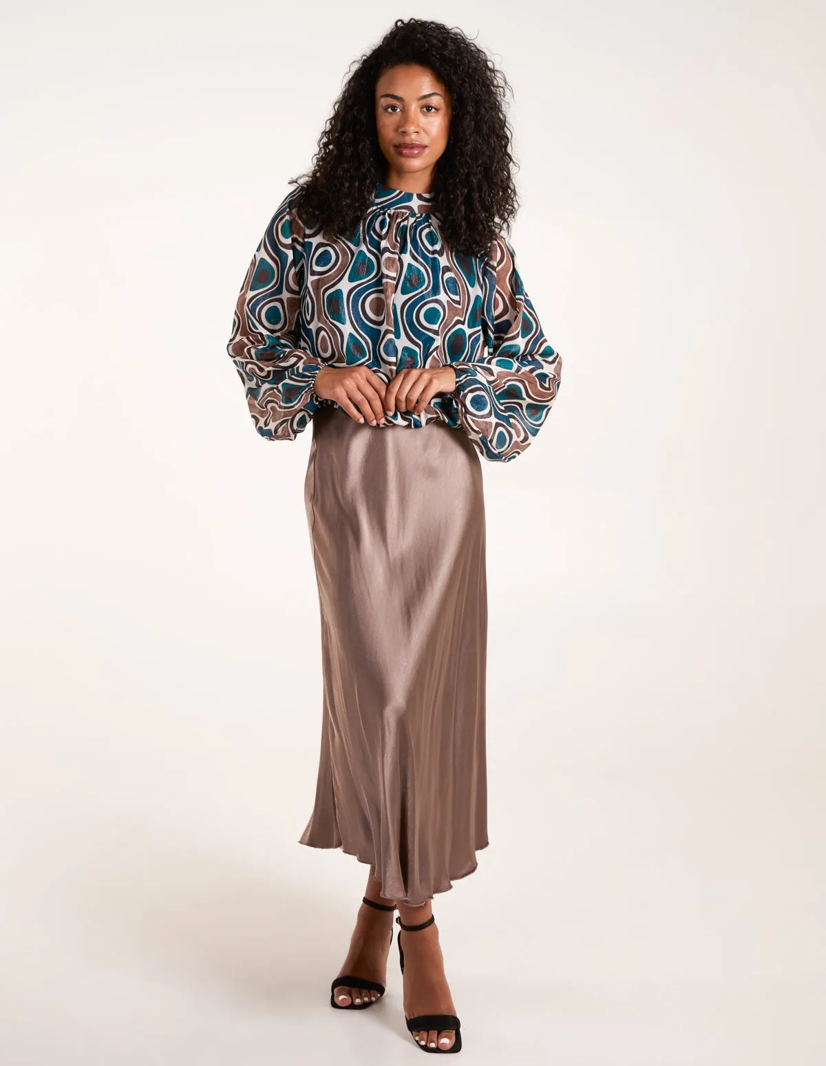 High Neck Puffball Top sold by Blue Vanilla product image thumbnail 2