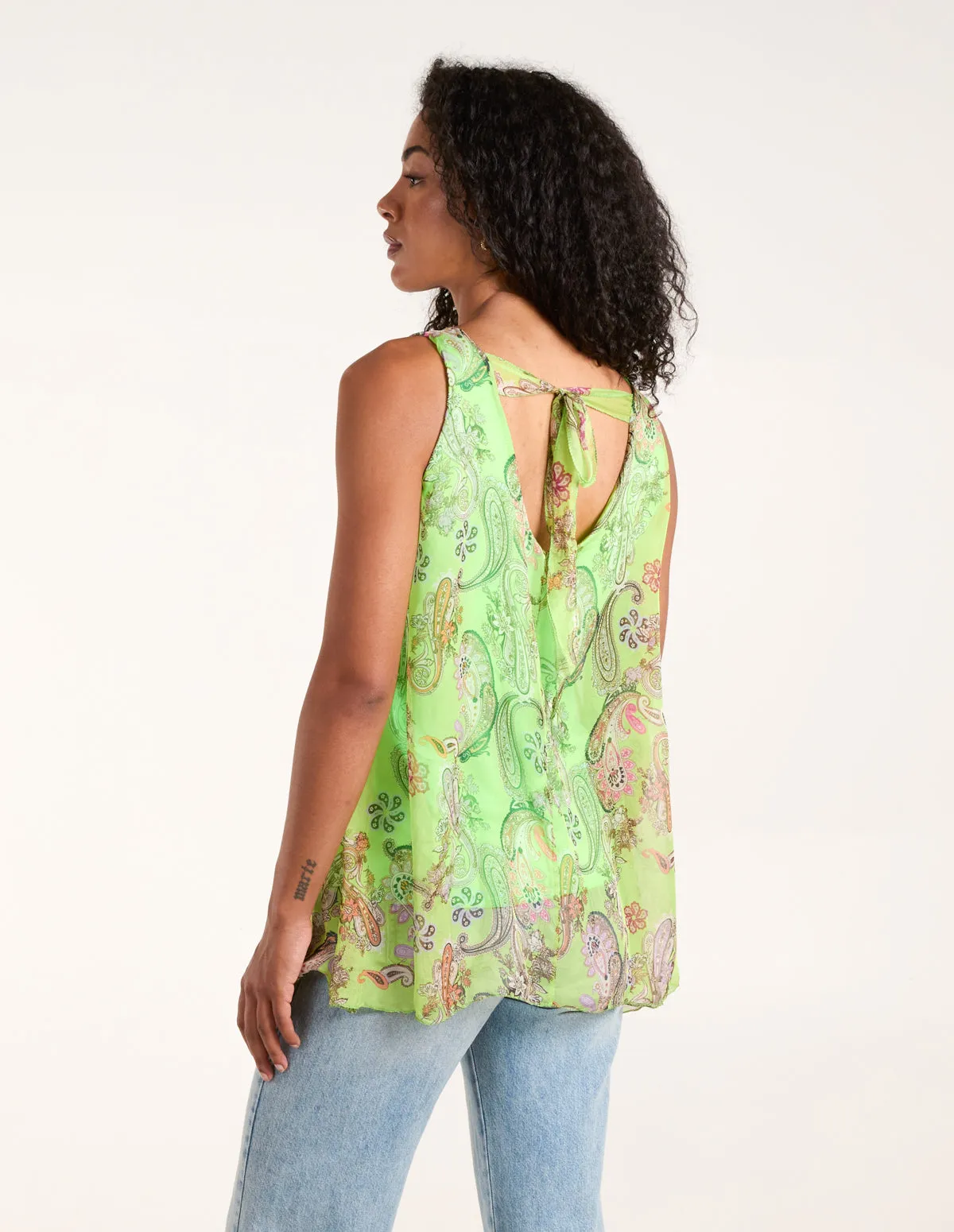 Paisley Tie Back Top sold by Blue Vanilla product image thumbnail 3