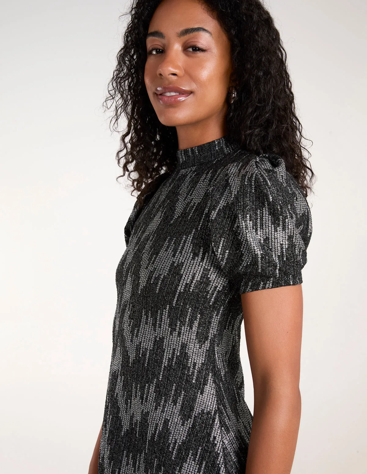 Puff Sleeve Swing Dress sold by Blue Vanilla product image thumbnail 2