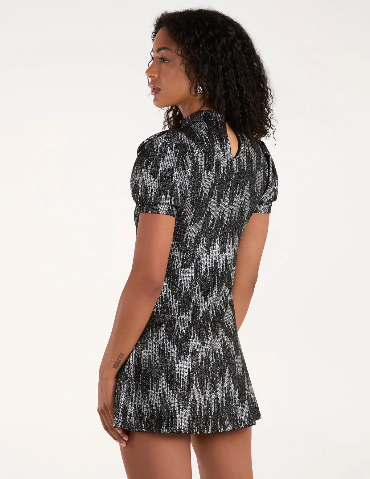 Puff Sleeve Swing Dress sold by Blue Vanilla product image thumbnail 4