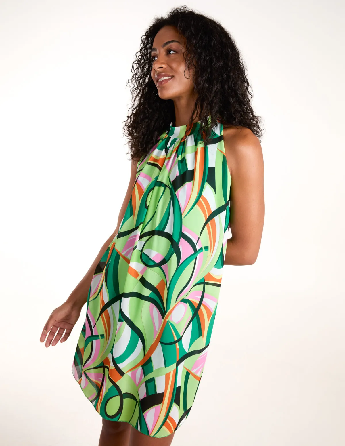 Swirl Print Sleeveless Mini Dress sold by Blue Vanilla product image thumbnail 3