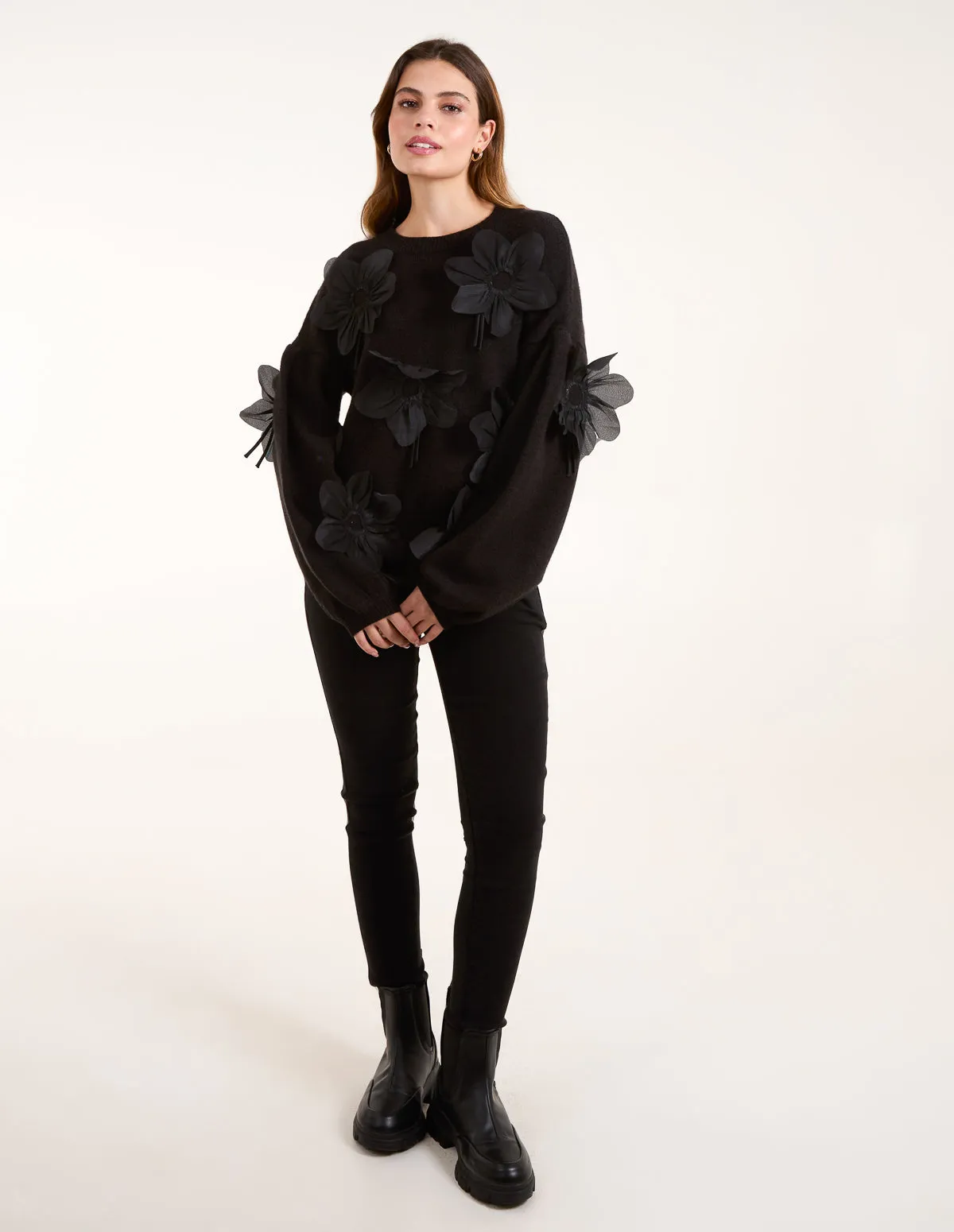 Applique Flower Jumper sold by Blue Vanilla product image thumbnail 2