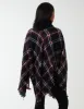 Tartan Roll Neck Poncho sold by Blue Vanilla