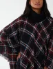 Tartan Roll Neck Poncho sold by Blue Vanilla