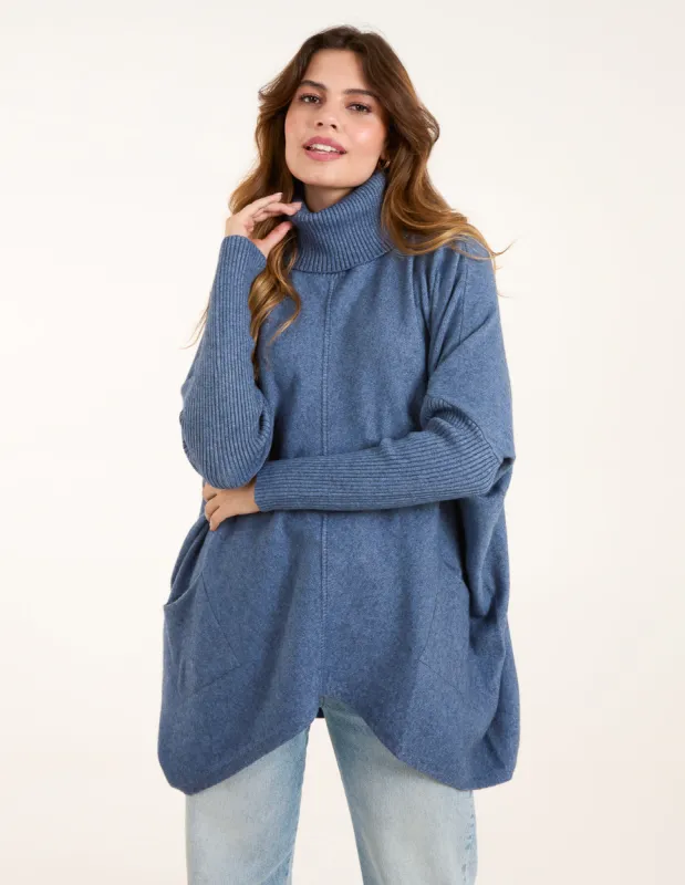Roll Neck Pocket Jumper sold by Blue Vanilla