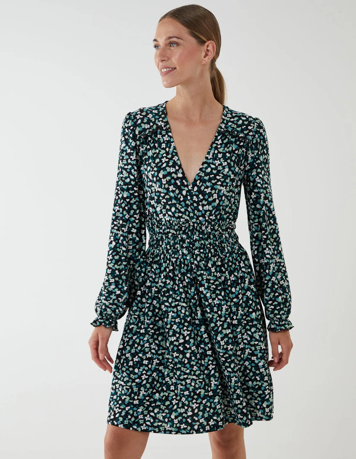 Ruched Elasticated Mini Dress sold by Blue Vanilla