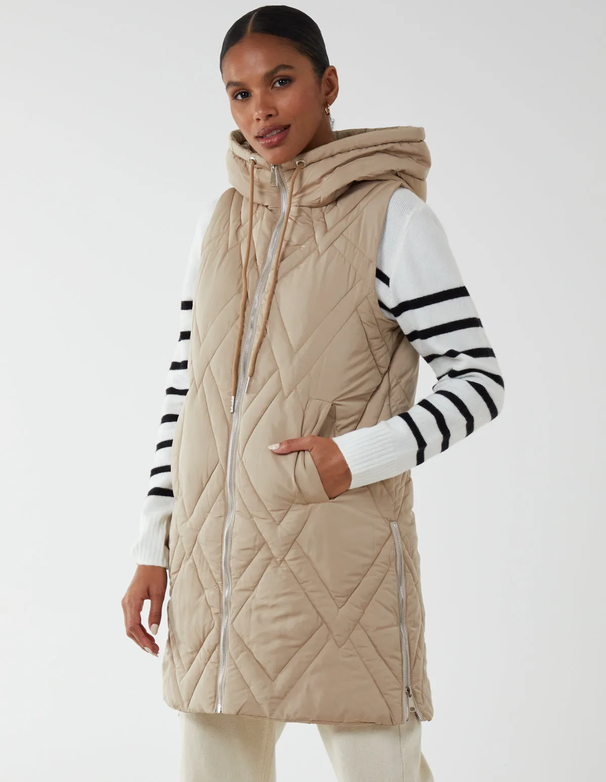 Diamond Quilted Gilet sold by Blue Vanilla product image thumbnail 3
