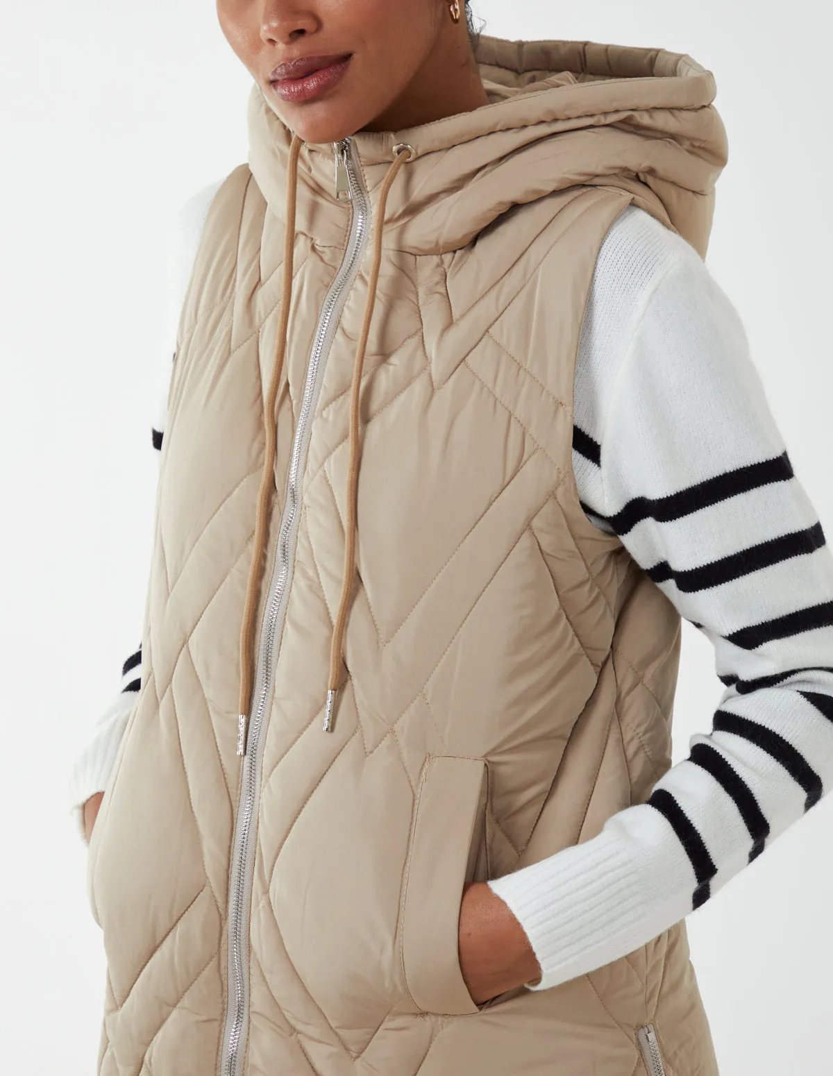 Diamond Quilted Gilet sold by Blue Vanilla product image thumbnail 4