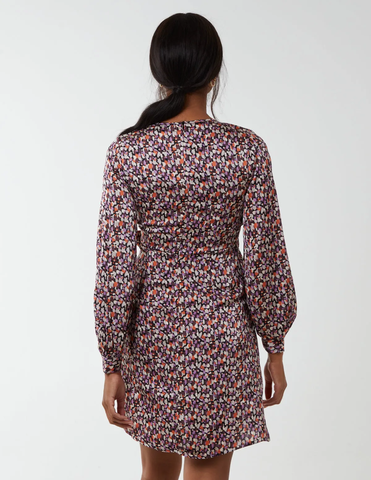 Long Sleeve Wrap Hem Dress sold by Blue Vanilla product image thumbnail 5