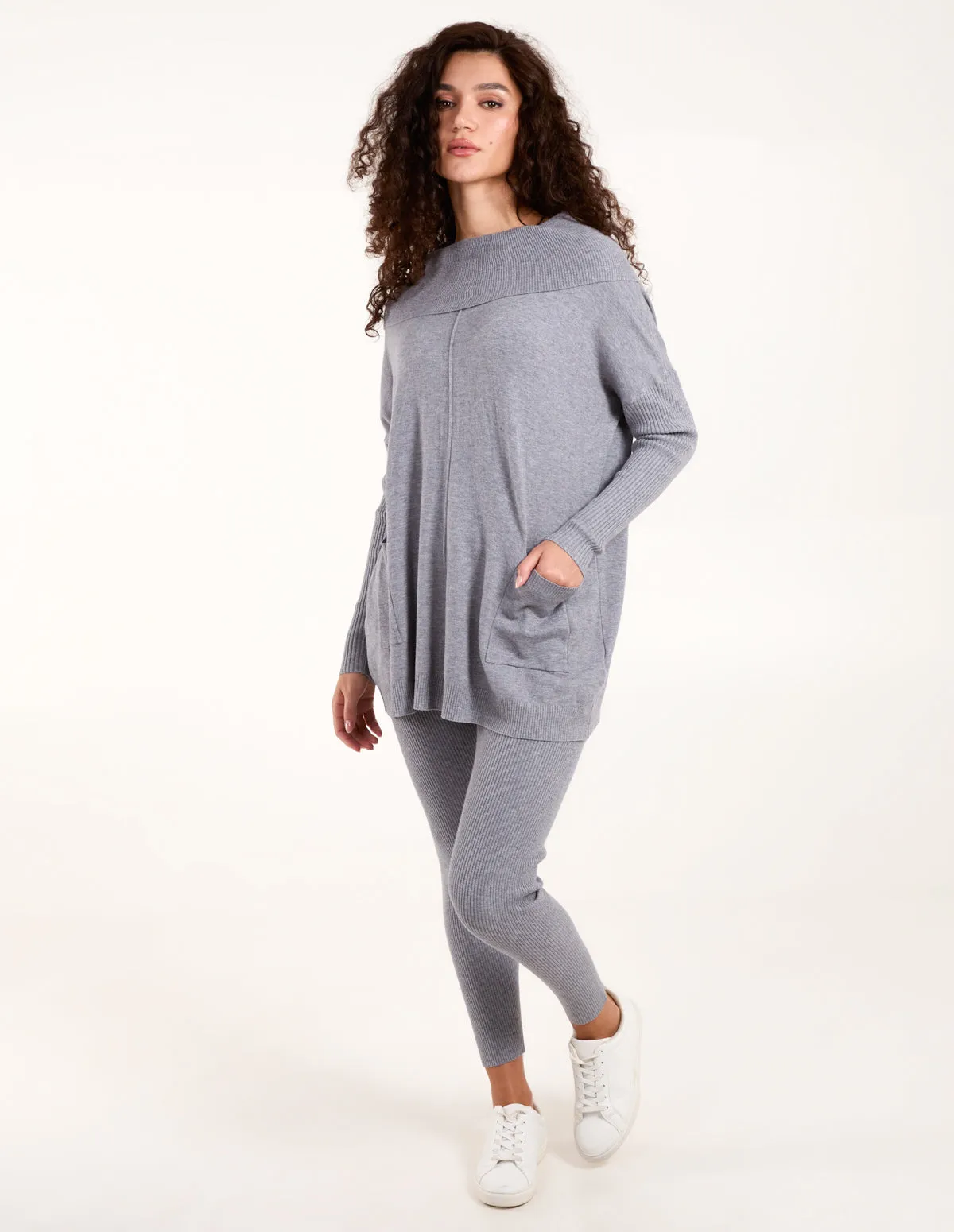Ribbed Legging & Cowl Neck Jumper Set sold by Blue Vanilla