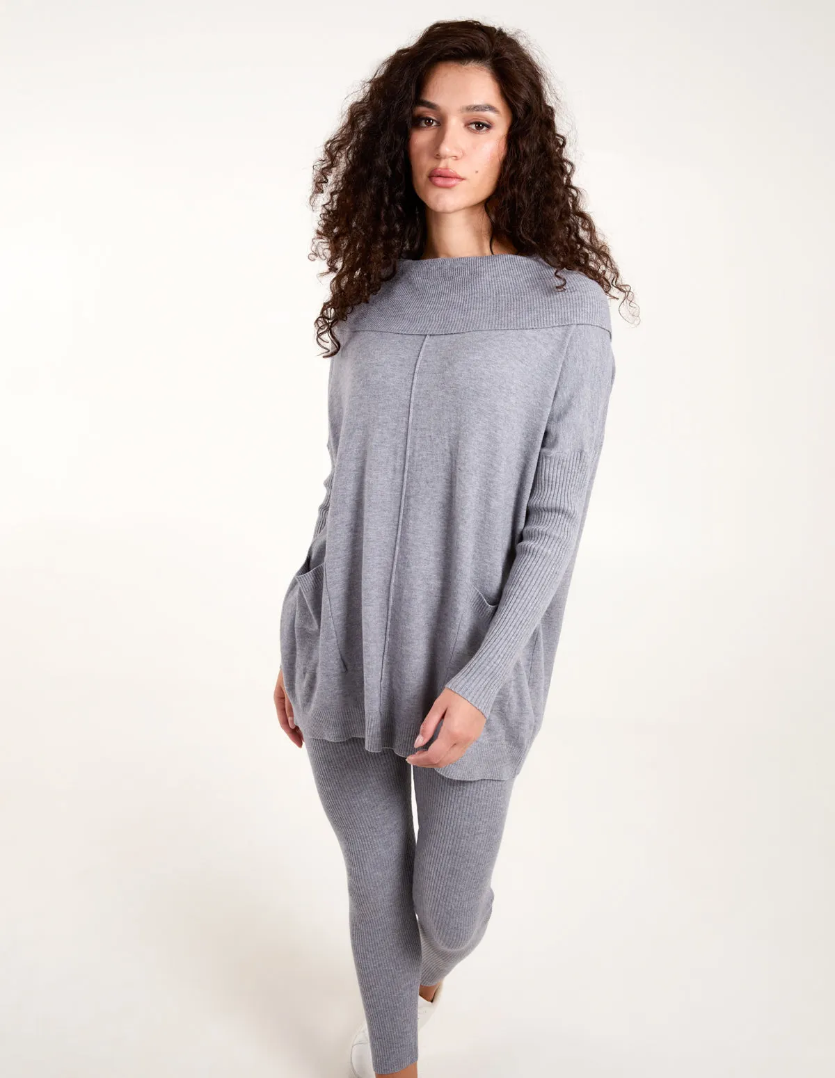 Ribbed Legging & Cowl Neck Jumper Set sold by Blue Vanilla product image thumbnail 3