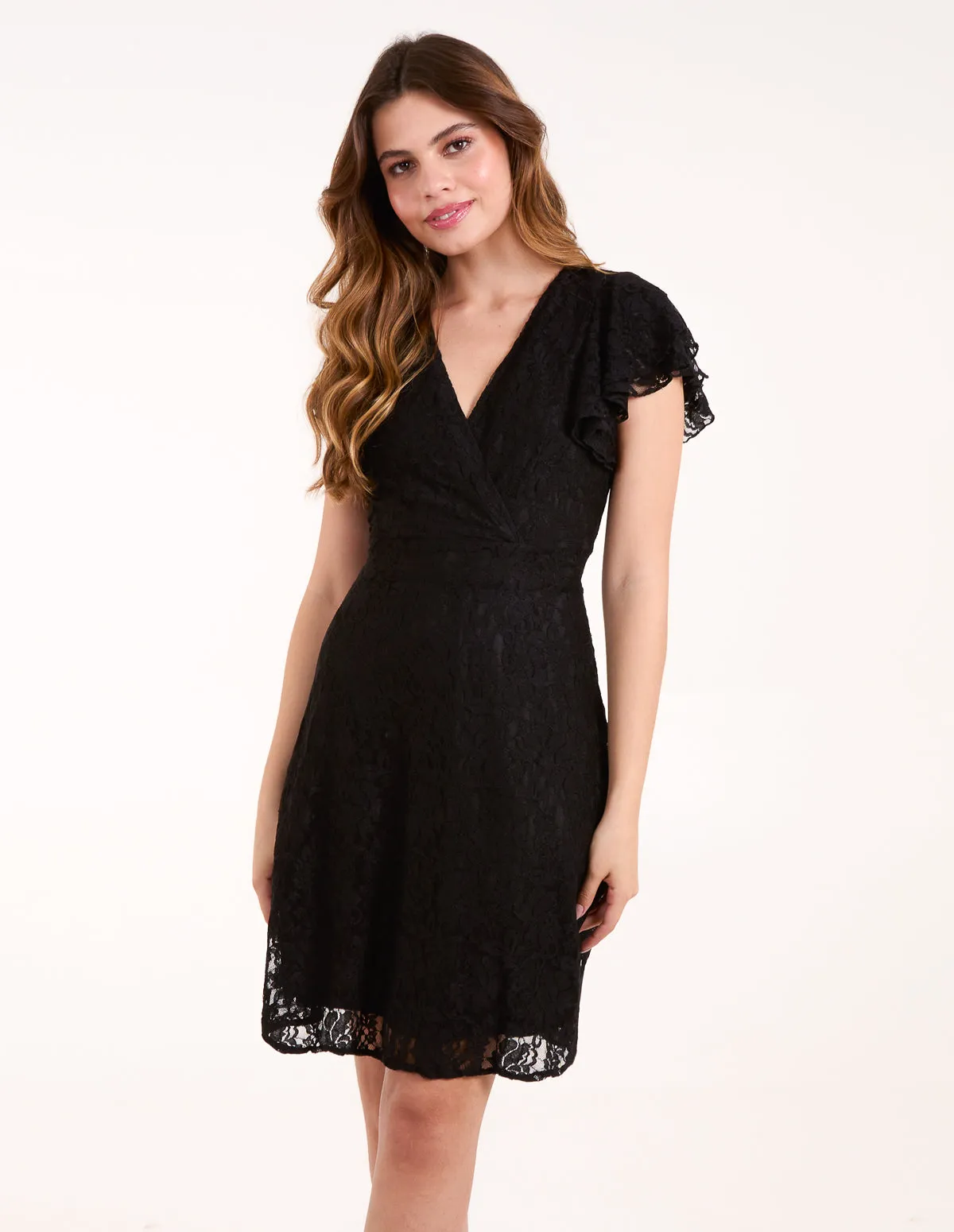 Lace Angel Sleeve Dress sold by Blue Vanilla