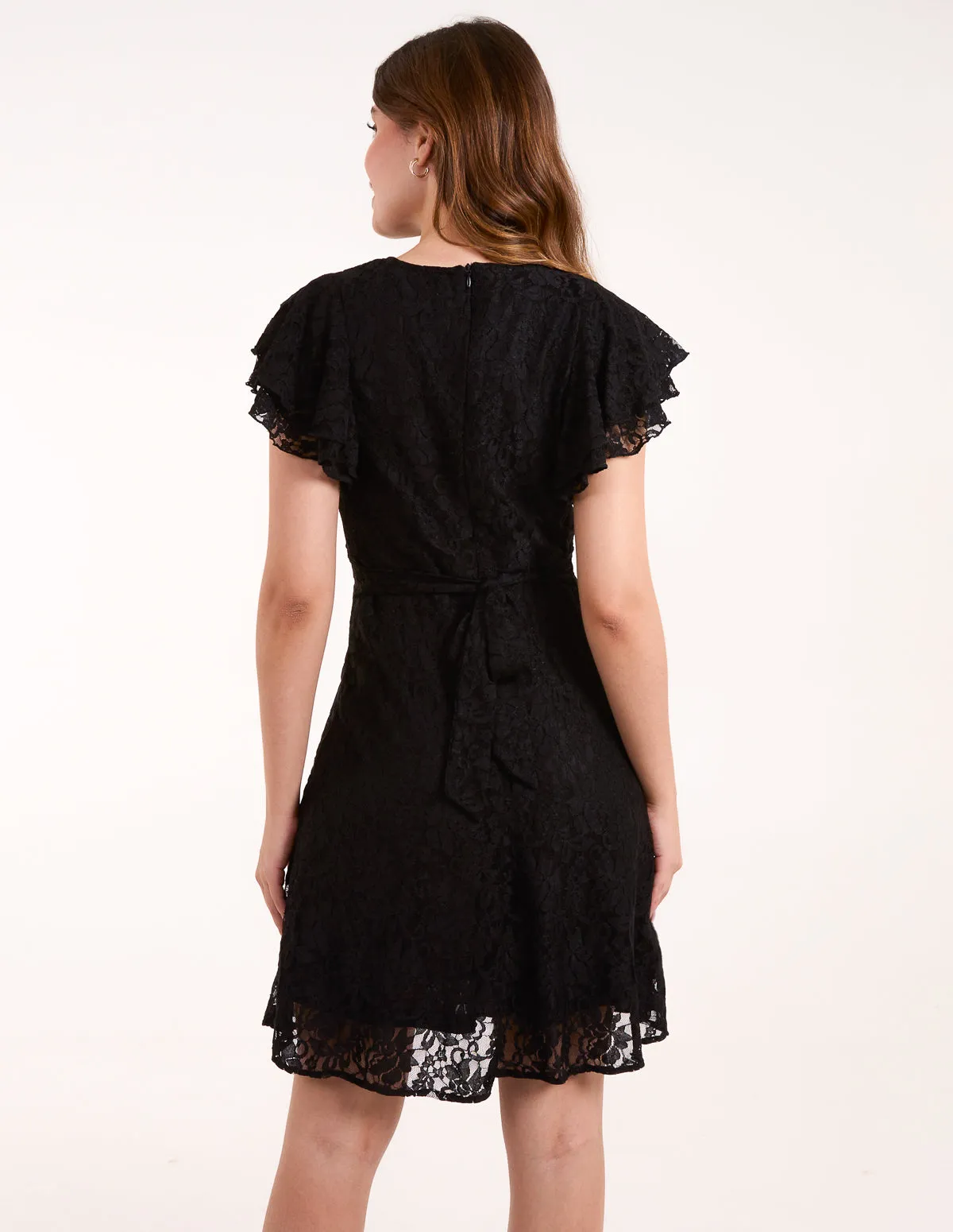 Lace Angel Sleeve Dress sold by Blue Vanilla product image thumbnail 4
