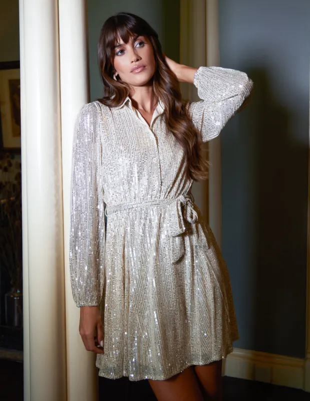 Sequin Shirt Dress sold by Blue Vanilla