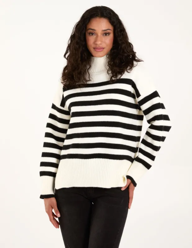 High Neck Striped Jumper sold by Blue Vanilla