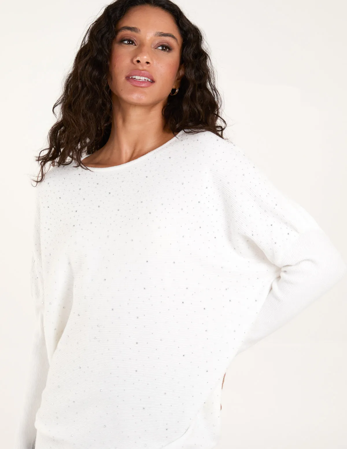 Diamante Batwing Jumper sold by Blue Vanilla