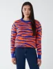 Zebra Ribbed Detail Jumper sold by Blue Vanilla