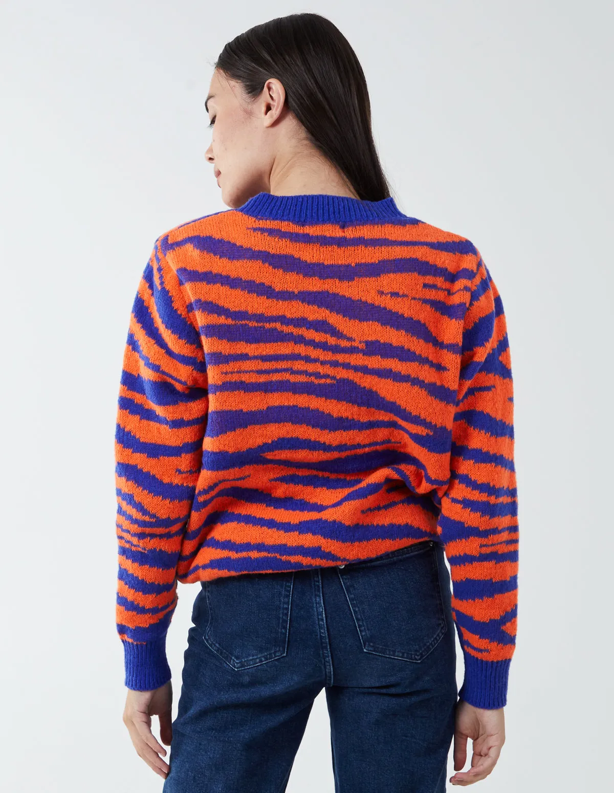 Zebra Ribbed Detail Jumper sold by Blue Vanilla product image thumbnail 5