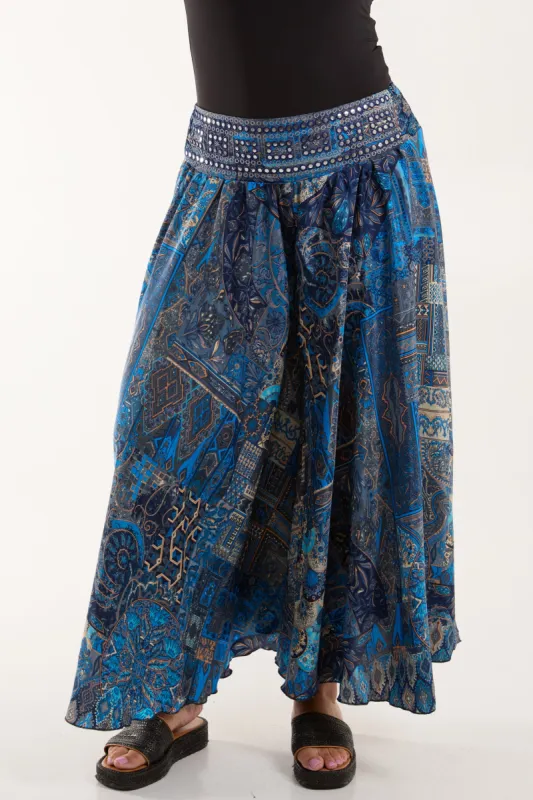 Embellished Extreme Wide Leg Trousers sold by Blue Vanilla